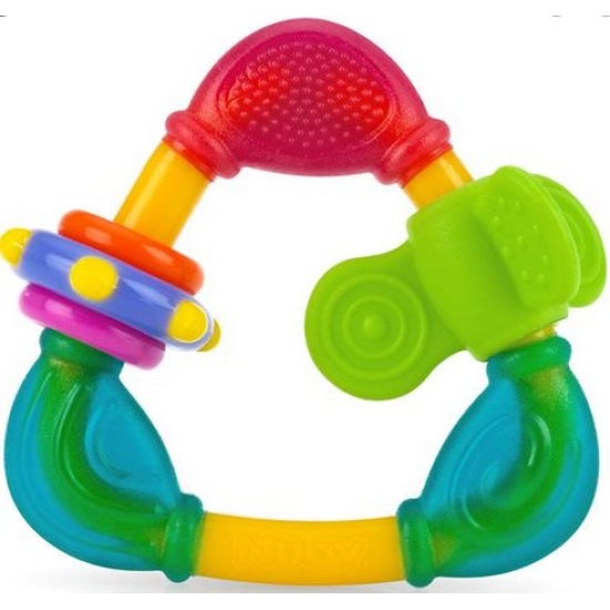 Nuby Soft-Hard Triangel Beissring M Bew Elem buy online
