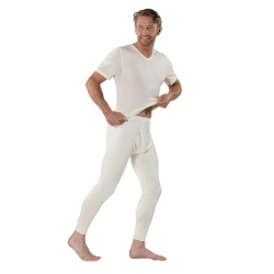 Eusana Herren Kurzarm Leibchen XL V Ausschn Ivoire