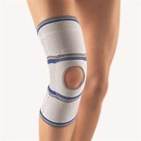 Bort Kniebandage Patella Silicon D-37/f-44cm L Silbern