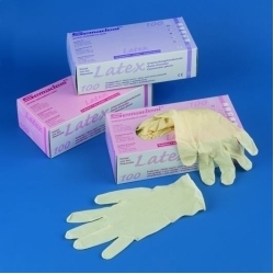 Semadeni Untersuchungs-Handschuhe Latex S N Pd Box 100 Stück