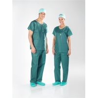 Sentinex area clothing tunic XS green soft 60 pieces