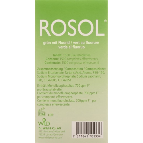 Rosol Fluorid Brausetabletten 1500 Stück buy online