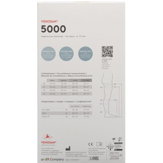Venosan 5002 A-dh Kkl2 M short open Mexico 1 pair buy online