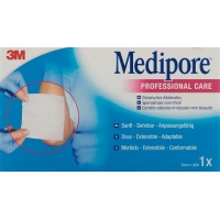 3M Medipore adhesive fleece 20cmx10m liner white
