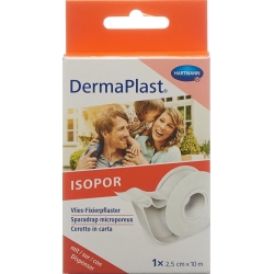 Dermaplast Isopor Fixierpflaster 10mx2.5cm Weiss