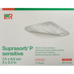 Suprasorb P Sensitive Border Lite 7.5x8.5cm 10 Stück