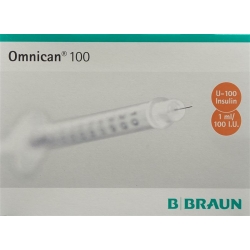 Omnican Insulin 100 1ml 0.3x8mm G30 Einz 100 X