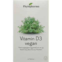 Phytopharma Vitamin D3 Tabletten Vegan 60 Stück