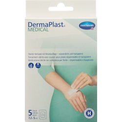 Dermaplast Medical Transparentverba 7.2x5cm 5 Stück