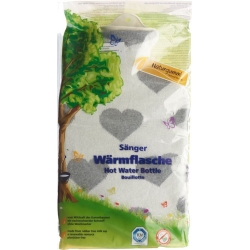 Saenger Wärmflasche Naturkau Strickb 2L Herze