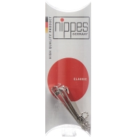 Nippes nail clippers with chain nickel-plated