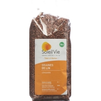 Soleil Vie whole grain flax seed grains Bio 500 g