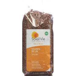 Soleil Vie whole grain flax seed grains Bio 500 g