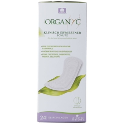 Organyc Slipeinlagen Flach Light Flow 24 Stück