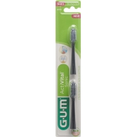 Gum Activital Sonic Ersatzbürsten Schwarz 2 Stück