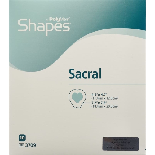 Polymem Sacral Wound Dressing 18.4x20cm Sterile 10 X buy online