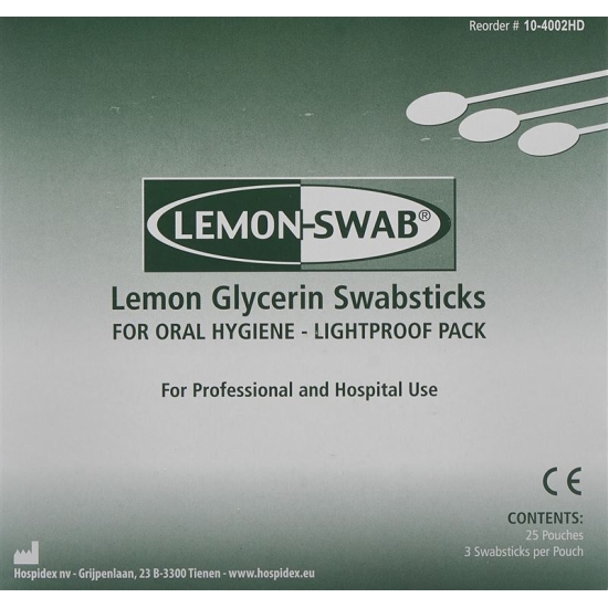 Lemon-swab Glycerin Wattestäbchen Zitr 25x 3 Stück buy online