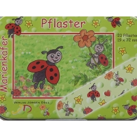 Doell Heftpflaster 19x72mm Marienkäfer Dose 20 Stück