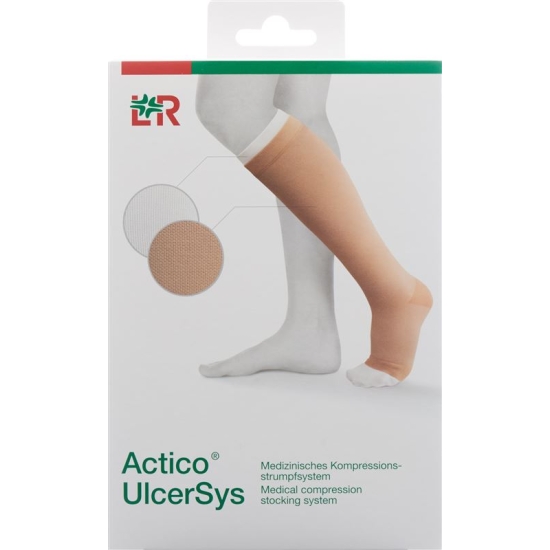 Actico Ulcersys Kompressionsstr L Lang Sand/wei buy online