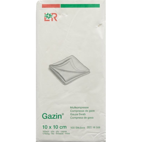 Gazin Faltkompressen 10x10cm 16-fach Rk 100 Stück buy online