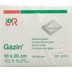 Gazin Faltkompressen 10x20cm 12-fach 17-fädig M Rk 100 Stück