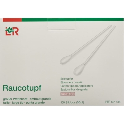 Raucotupf Wattestaebch 15cm Gr Kopf St 50x 2 Stück
