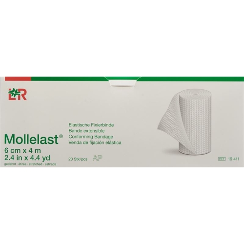 Mollelast Elastische Fixierbinde 6cmx4m Weiss 20 Stück buy online