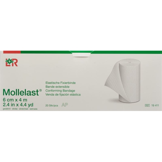 Mollelast Elastische Fixierbinde 6cmx4m Weiss 100 Stück buy online