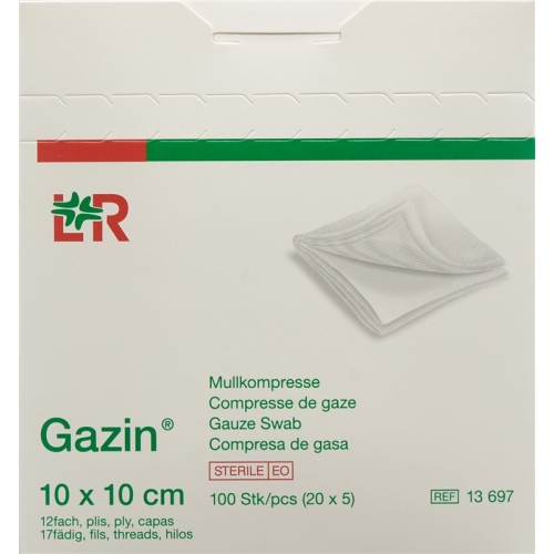 Gazin Set Kompre 10x10cm 12 Fach Steril 20x 5 Stück buy online