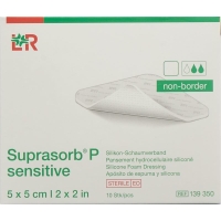 Suprasorb P Sensitive Non-Border 5x5cm 10 Stück