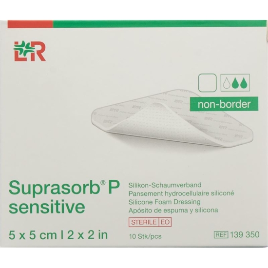 Suprasorb P Sensitive Non-Border 5x5cm 10 Stück buy online