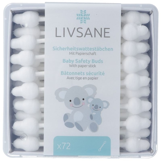 Livsane Sicherheitswattestäbchen 72 Stück buy online