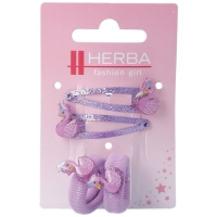 Herba Kids clips hair + 1 Binder 4 pcs