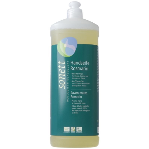 Sonett Handseife Rosmarin Nachfüllflasche 1L buy online