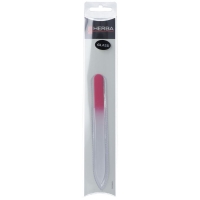 Herba glass nail file in case 14cm pink
