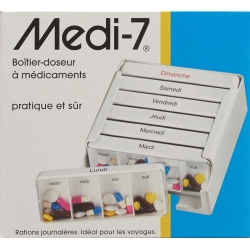 Sahag Medi-7 Medidosierer 7 Tag 4 Faecher Weiss F