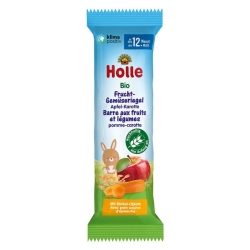 Holle Früchte-gemüseriegel Apf Karot Bio 20x 25