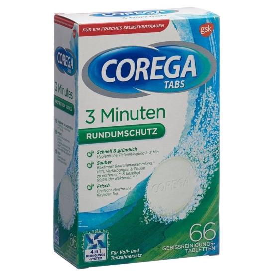 Corega 3min Cleanser Tabs 66 Stück buy online
