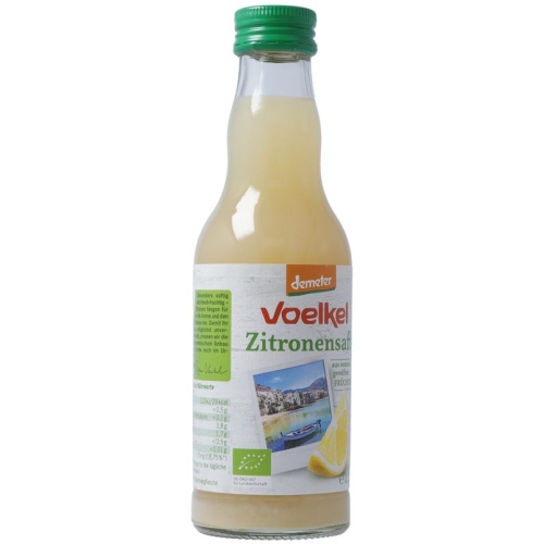 Voelkel Lemon juice Demeter glass bottle 200ml buy online