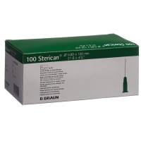 Sterican Nadel 21g 0.80x120mm Grün Luer 100 Stück