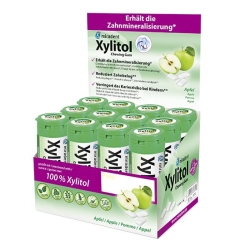 Miradent xylitol gum for Kids Apple Display 12 doses of 30 pieces
