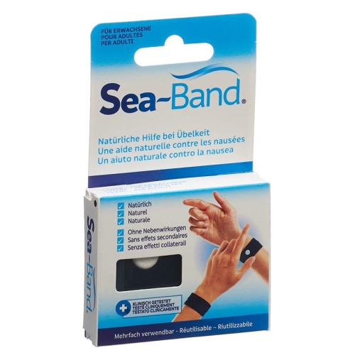 Sea-Band acupressure band adult black one pair