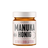 Madhu Honey Manuka Honig & Wildblüten Glas 250g
