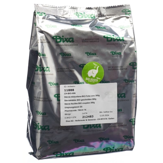 Dixa Steviablätter Bio Geschnitten 300g buy online