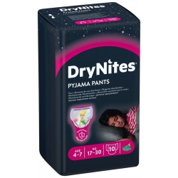 Huggies Drynites Nachtwindeln Girl 4-7 Jahre 10 Stück