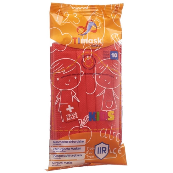Timask Einweg-Medizinmas Typ Iir Kids Rot 10 Stück buy online