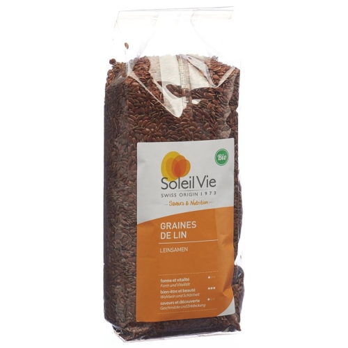 Soleil Vie whole grain flax seed grains Bio 500 g