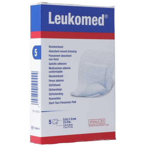 Leukomed wound dressing 7.2x5cm 50 pieces