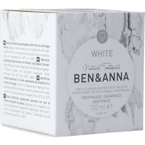 Ben&anna Toothpaste White 100ml buy online