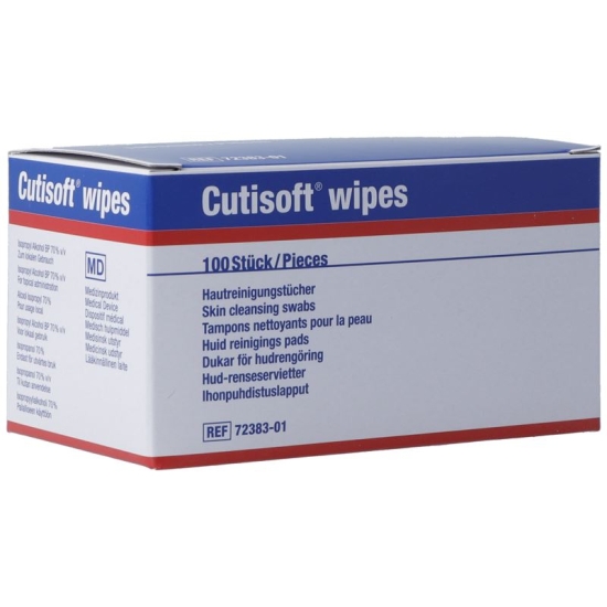 Cutisoft wipes alcohol swabs 100 pcs